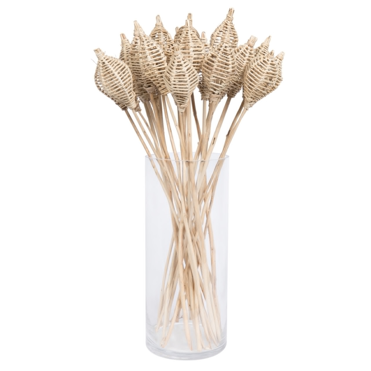 20 in. Lata Lamp on Stem Botanicals, Natural - 25 Piece