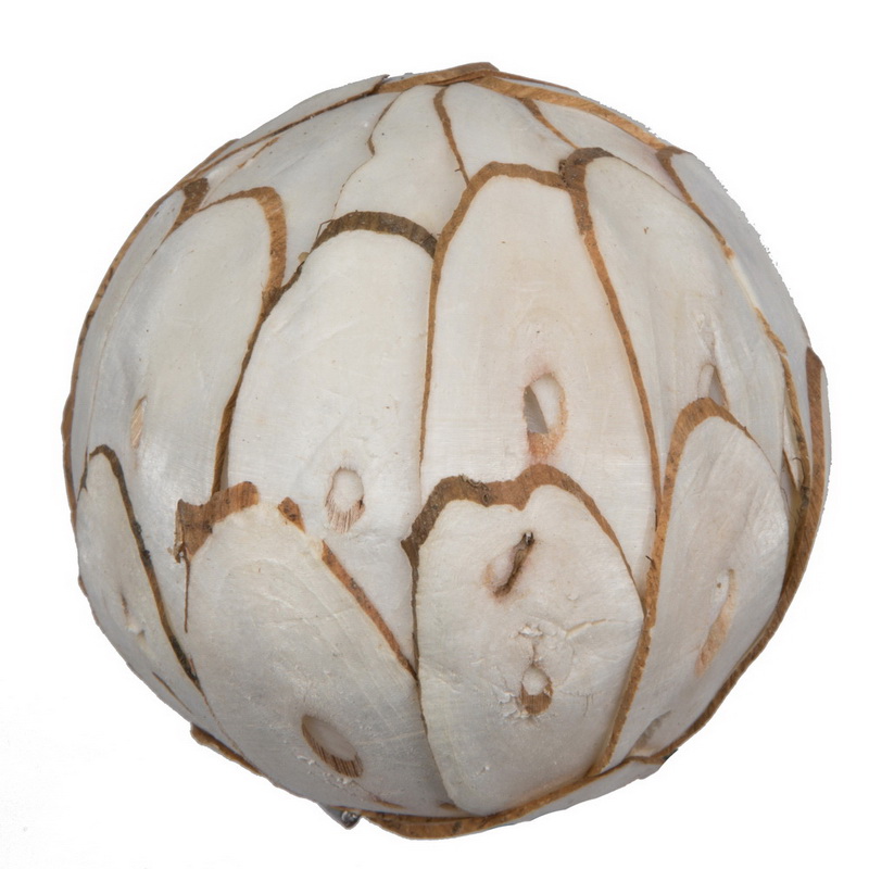 3.2 in. Sola Chips Ball Botanicals, Natural - 25 Piece