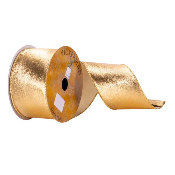 Q214601 2.5 in. x 10 Yards Gold Ribbon