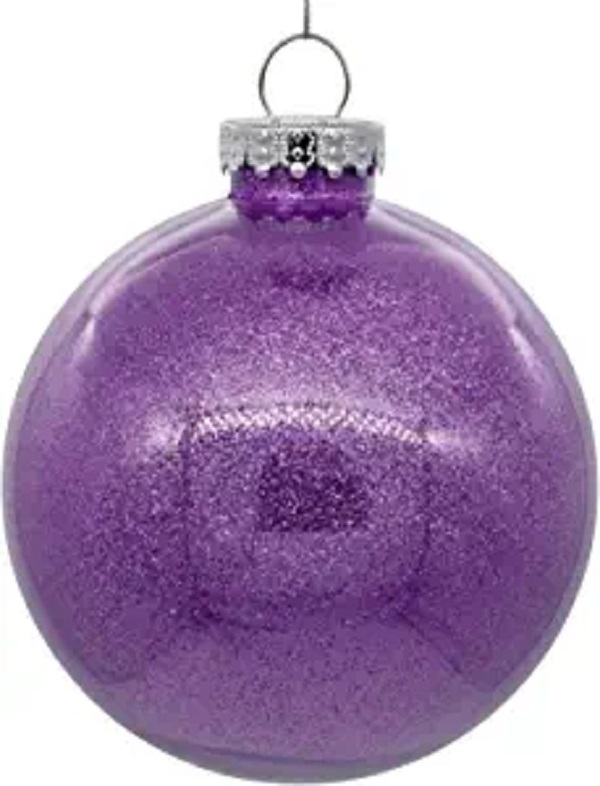 4 in. Sequin Ball Drill Christmas Ornament, Multi Color - 6 per Bag