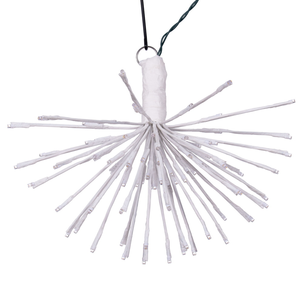 16 x 14 in. 80 Starburst Twinkle LED Wide Angle Light, White & Warm White