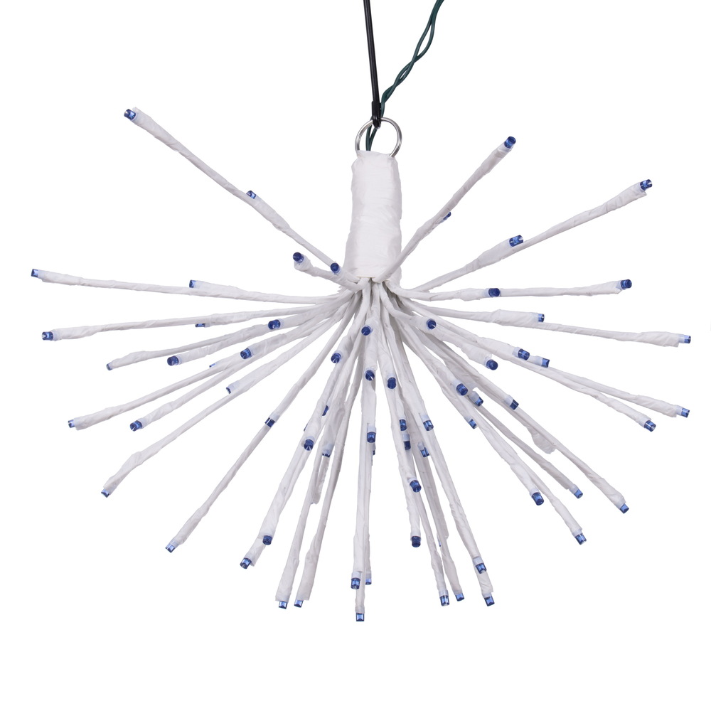 X21W082 16 x 14 in. 80 Starburst LED Wide Starburst Angle Light, White & Blue