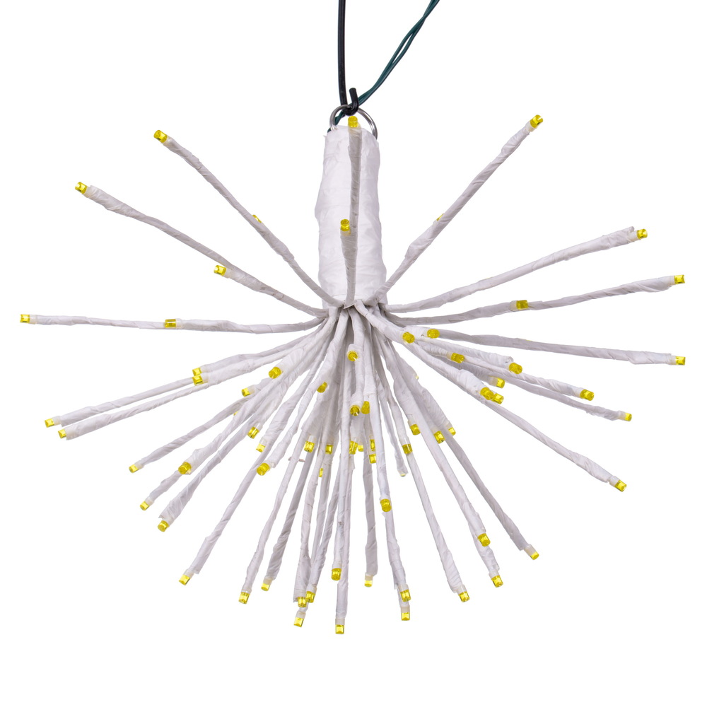16 x 14 in. 80 Starburst LED Wide Angle Light, White & Yellow