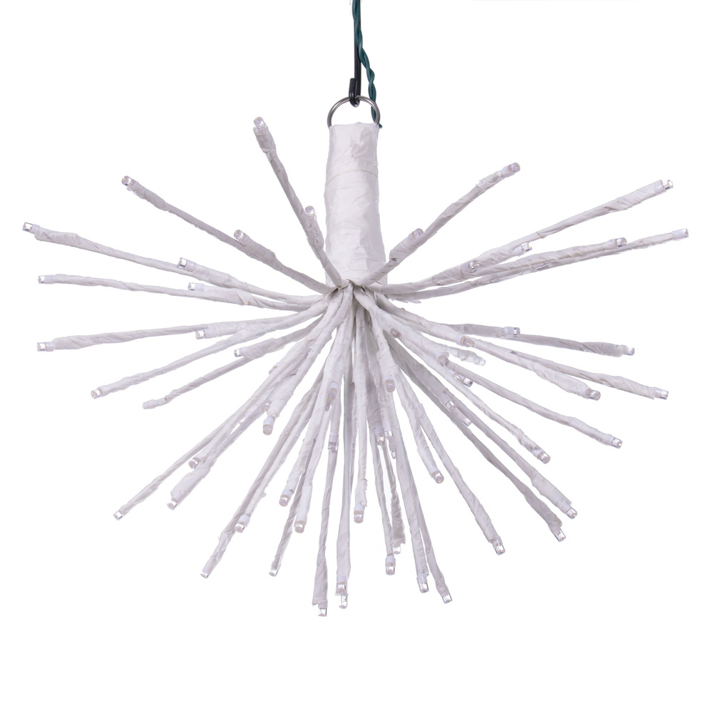 16 x 14 in. 80 Starburst LED Starburst Wide Angle Light, White & Pure White