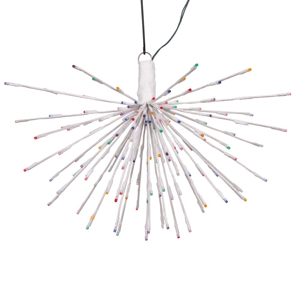 24 x 20 in. 160 Starburst LED Wide Angle Light, White & Multi Color