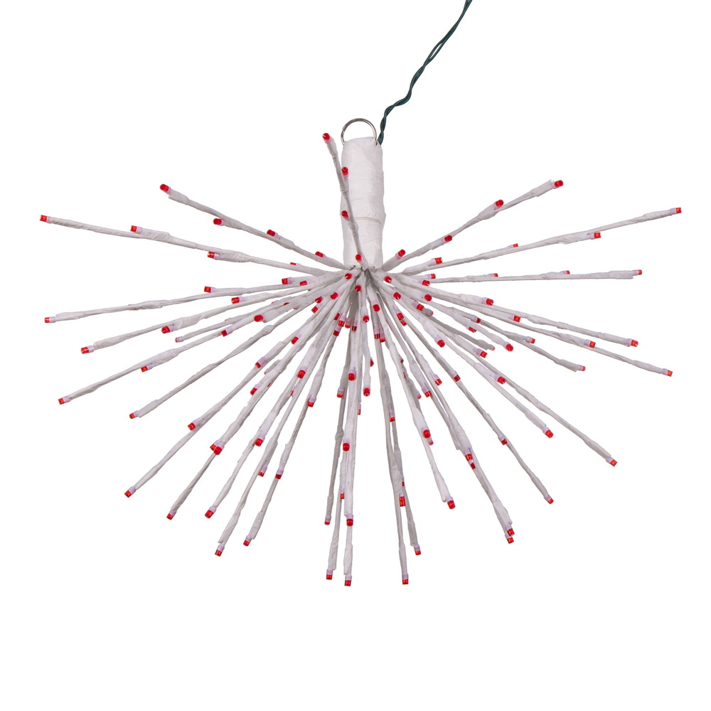 24 x 20 in. 160 Starburst LED Wide Angle Light, White & Red