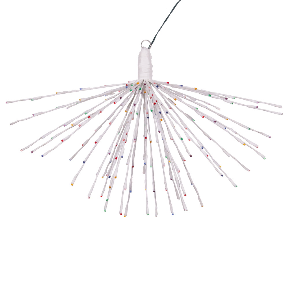 32 x 28 in. 240 Starburst LED Wide Angle Light, White & Multi Color