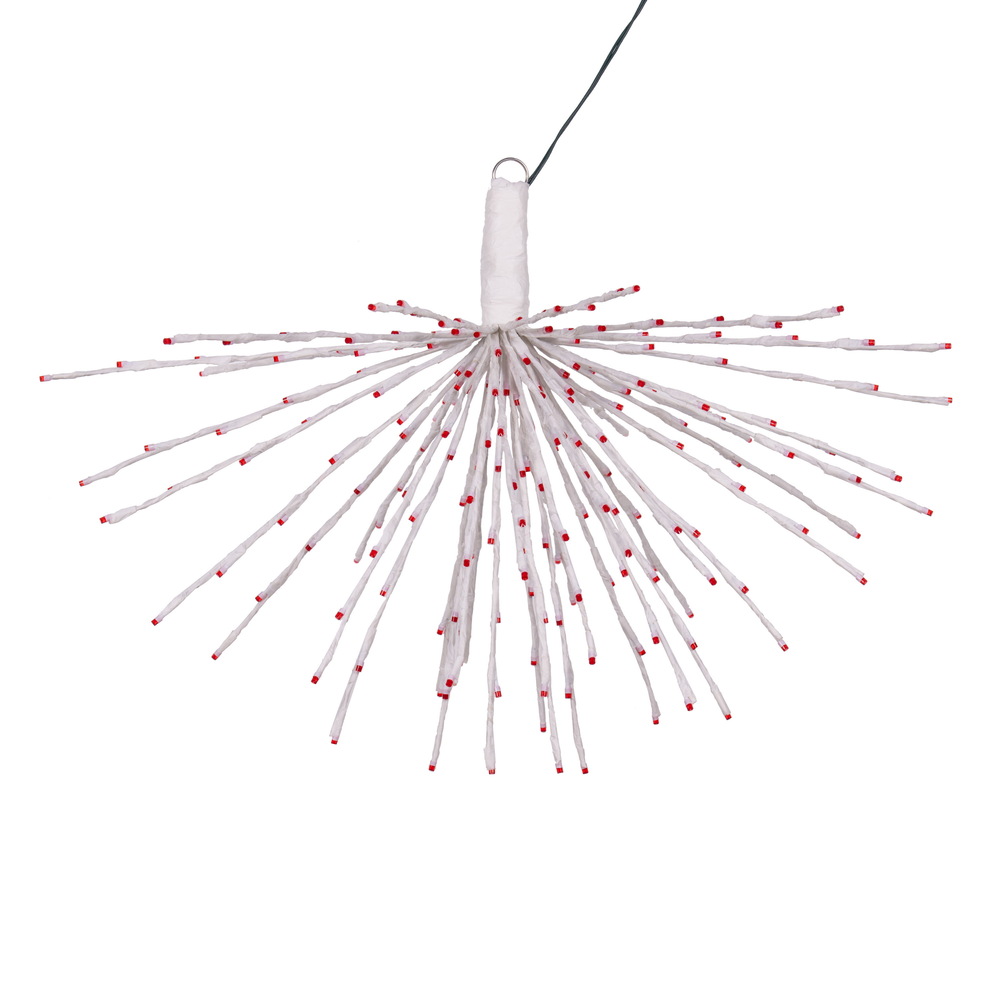 32 x 28 in. 240 Starburst LED Wide Angle Light, White & Red