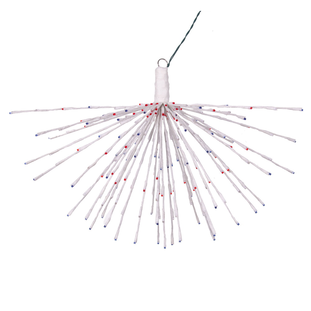 X21W255 32 x 28 in. 240 Starburst LED Wide Angle Light, Red, White & Blue