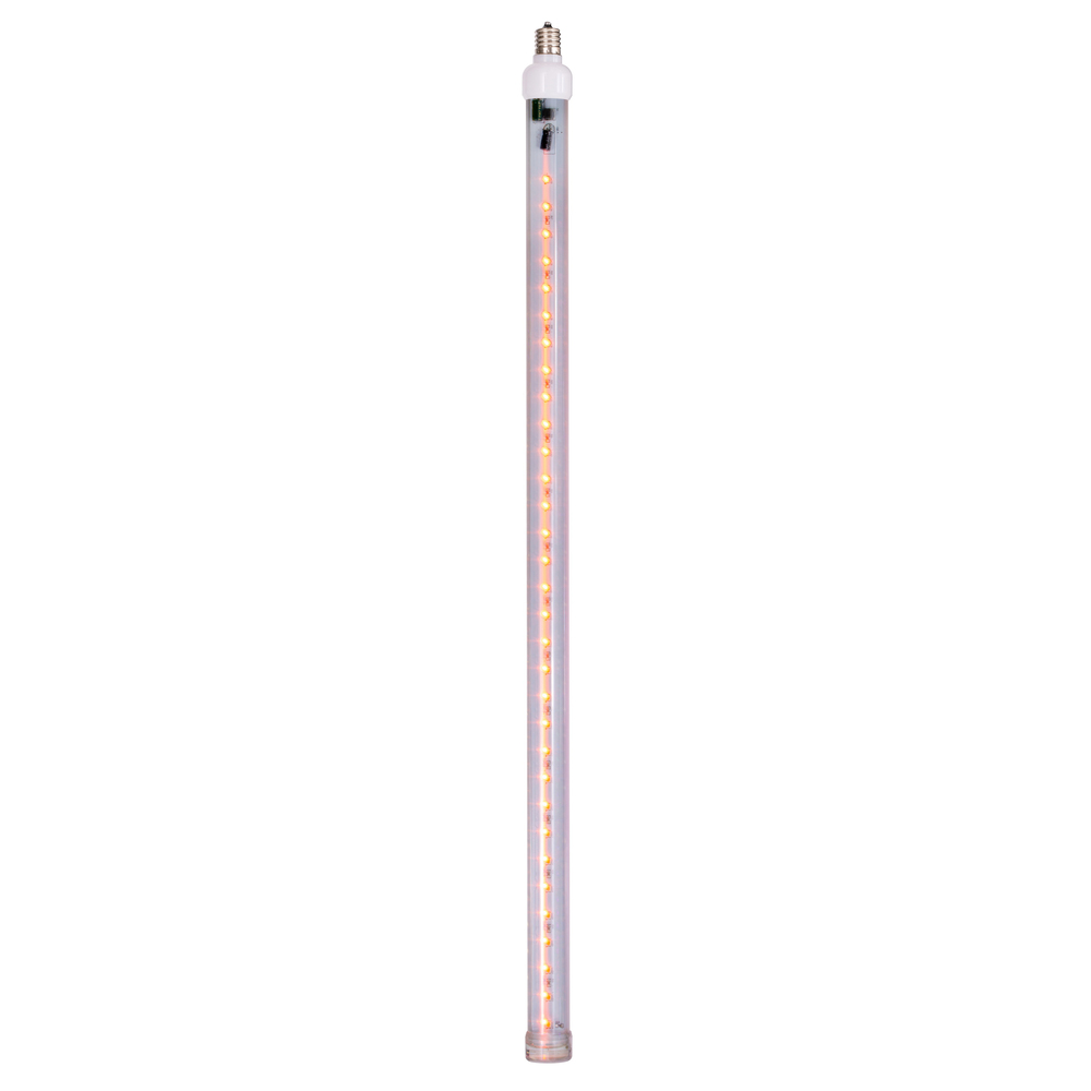 24 in. Orange C9 LED SnowFall Tube - Pack of 5