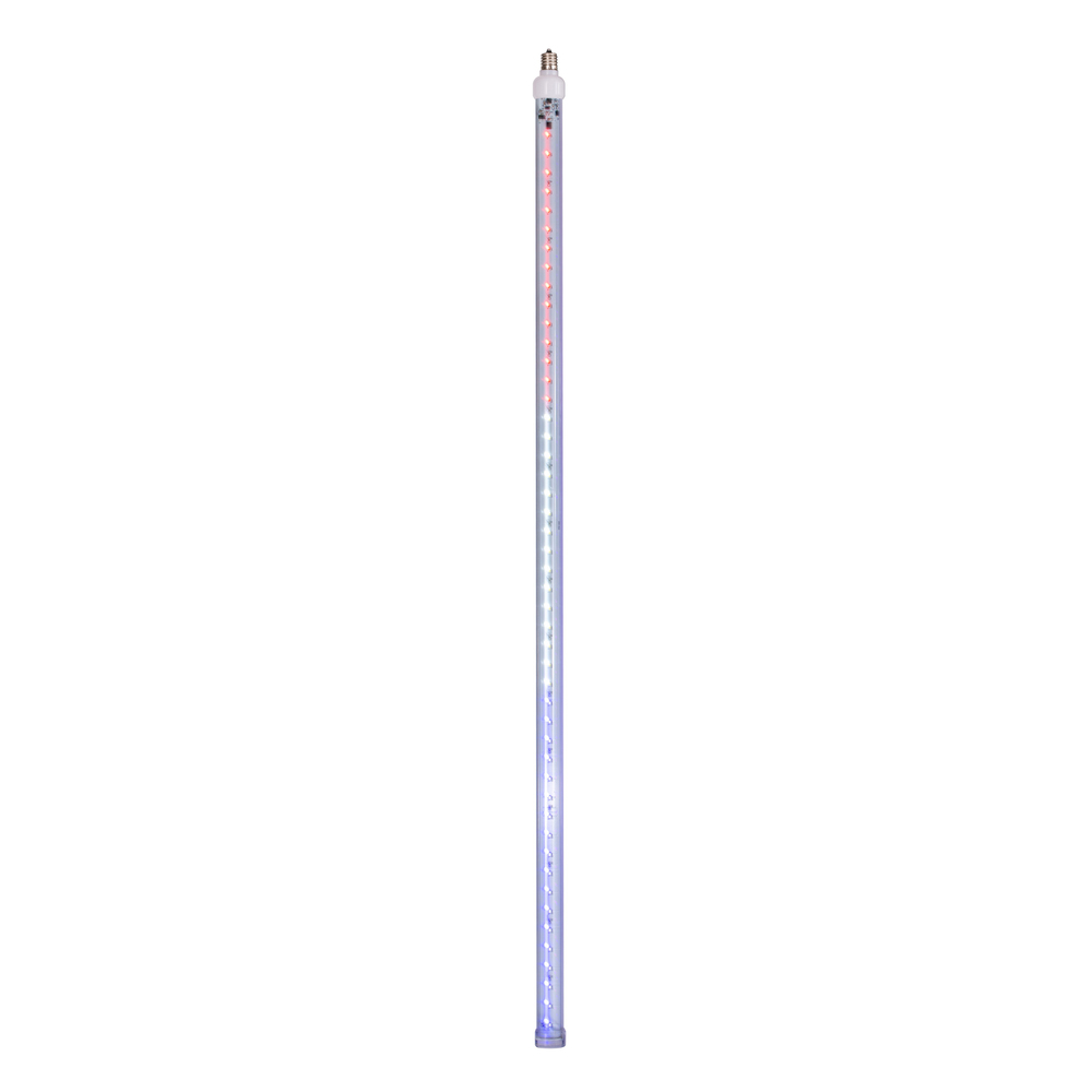36 in. Red-Wht-Blu C9 LED SnowFall Tube - Pack of 5
