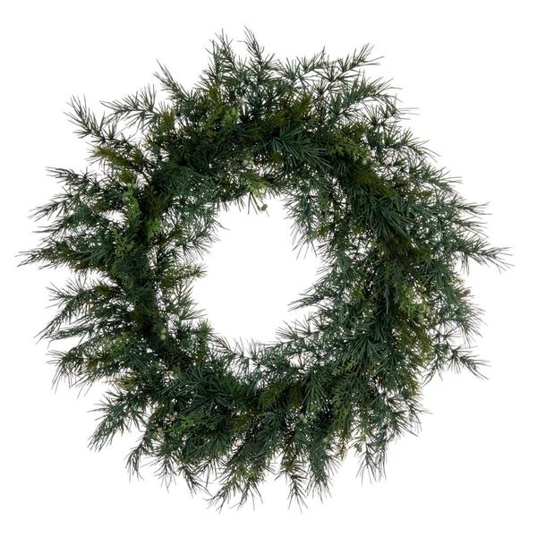 28 in. Mixed Fern Cedar Wreath