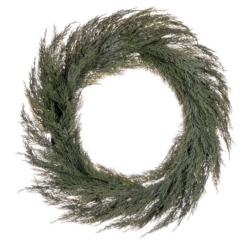 26 in. Green Cedar Wreath