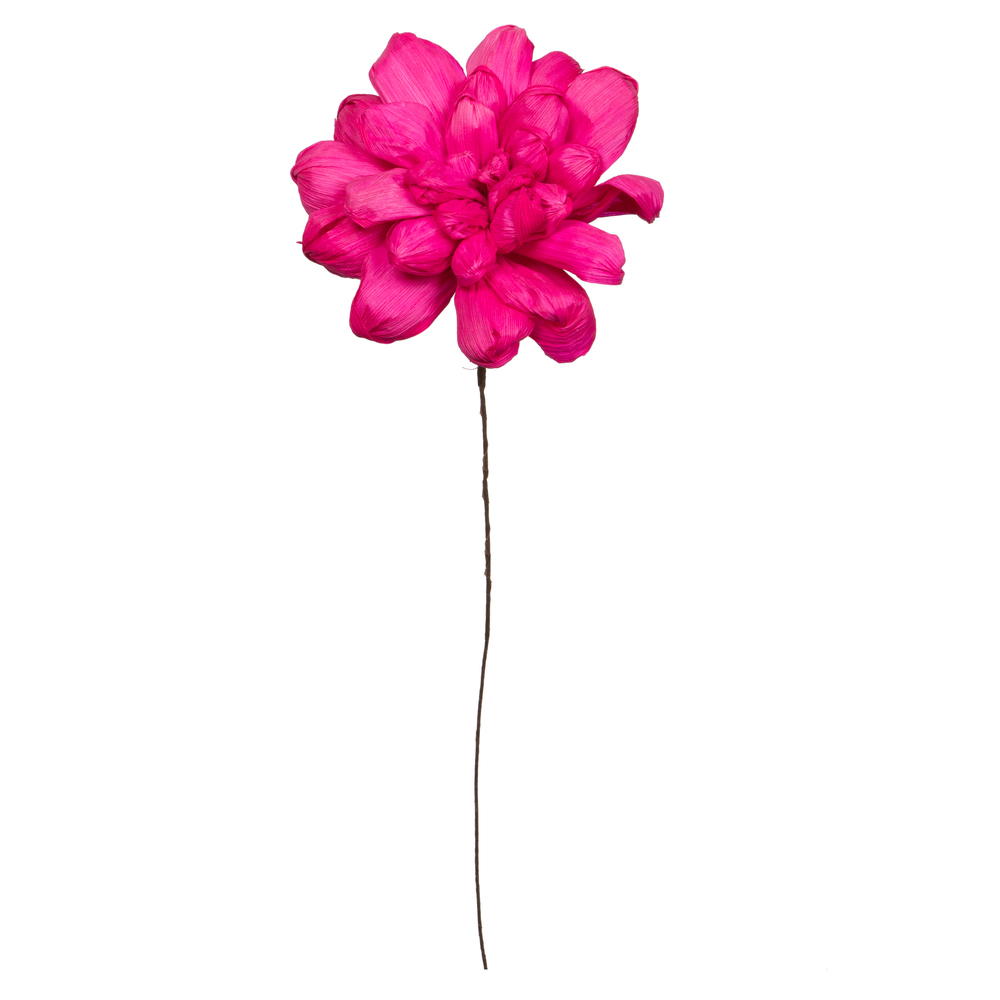 6 in. Raspberry Maize Dahlia Stem Artificial Flowers, Raspberry - 18 in. - 6 per Bag