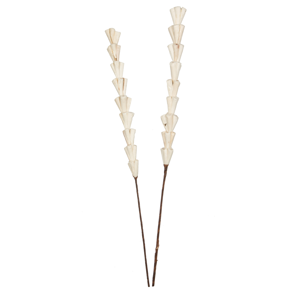 24 in. Sola Rajani Stick Artificial Flowers, Natural - 24 per Bag