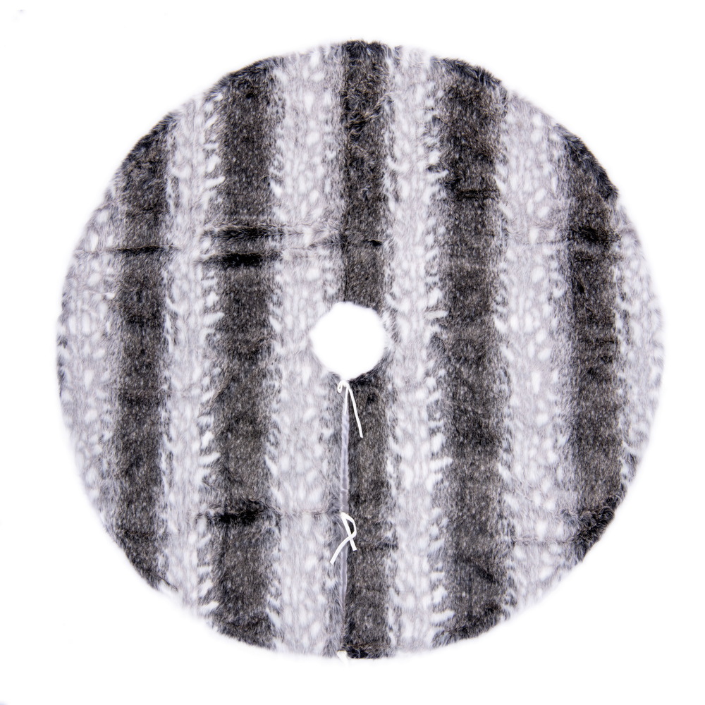 60 in. Arctic Faux Fur Tree Skirt, White