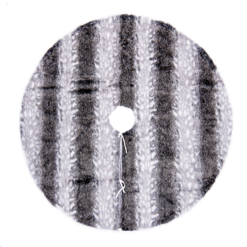 72 in. Arctic Faux Fur Tree Skirt, White