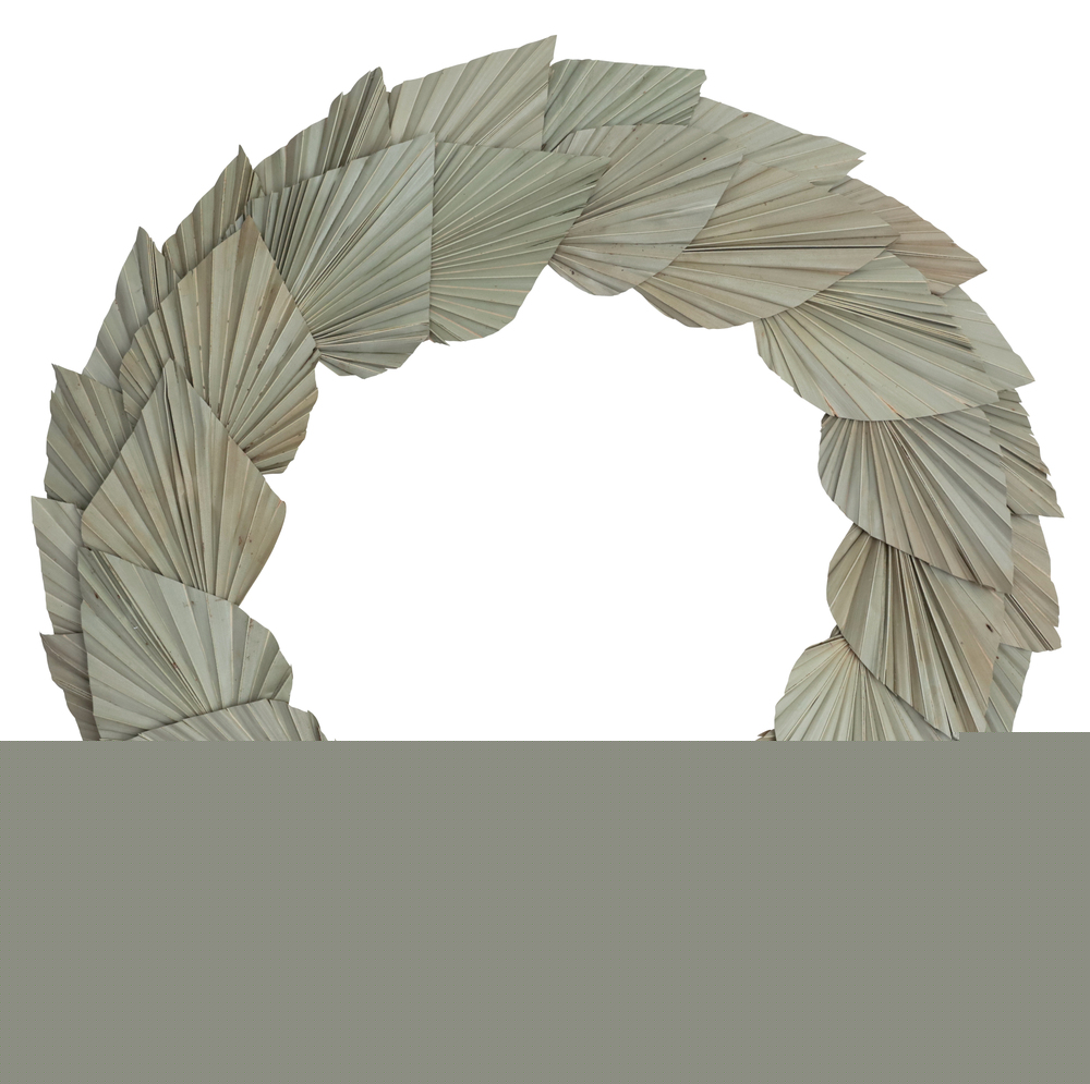 24 in. Natural Palm Spear Wreath