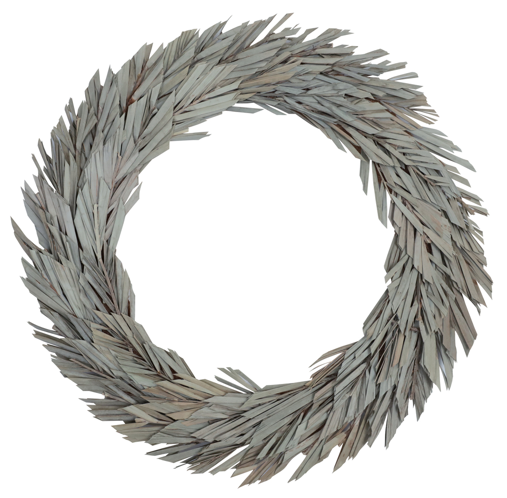 24 in. Natural Canna Leaf Wreath