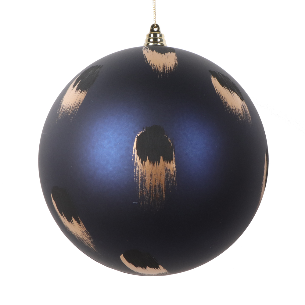 Picture of Vickerman MT221131 6 in. Brush Strokes Ball, Midnight Blue - 2 per Bag