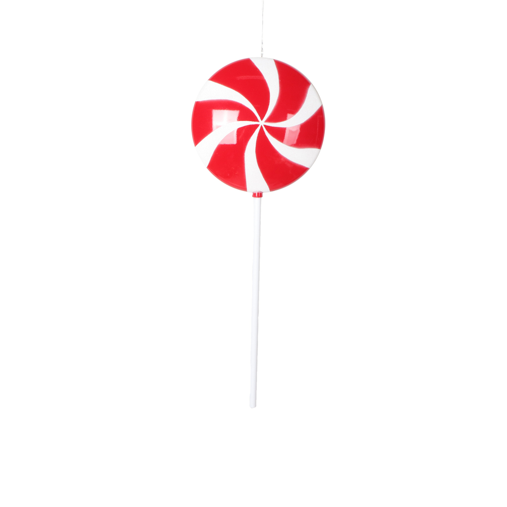 26 in. Flat Lollipop Ornament, Red