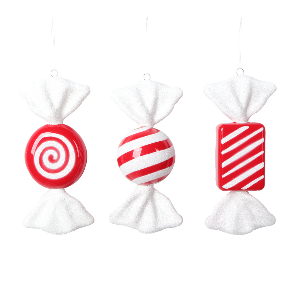 7.5-8 in. Candy Assortment, Red - 3 per Bag