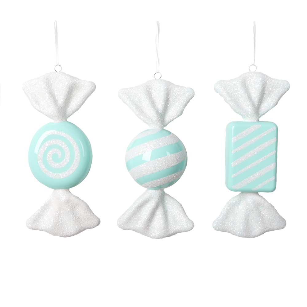 7.5-8 in. Candy Assortment, Seafoam - 3 per Bag