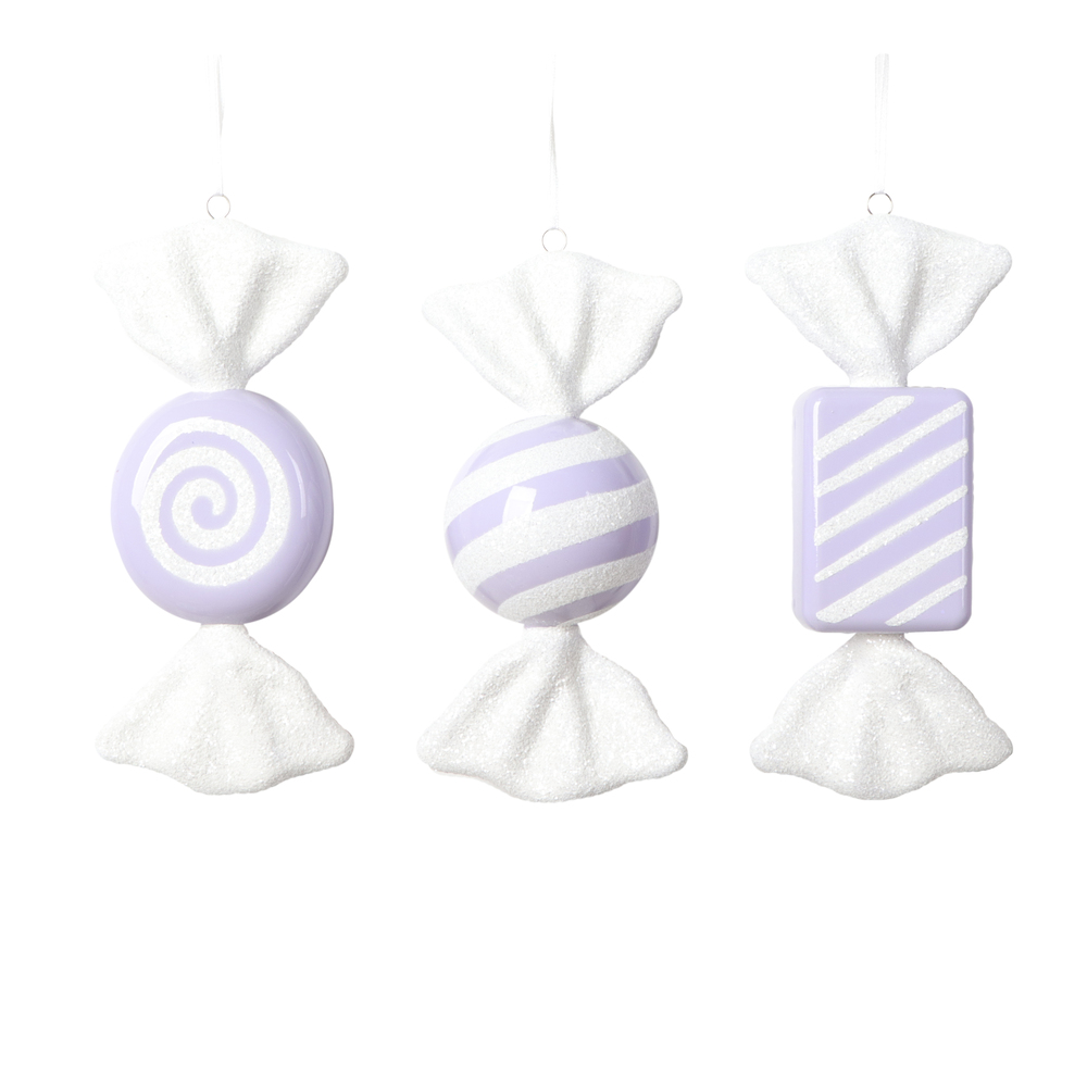 7.5-8 in. Candy Assortment, Pastel Lavender - 3 per Bag