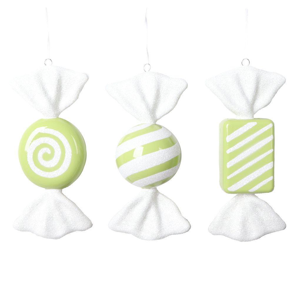 7.5-8 in. Candy Assortment, Lime - 3 per Bag