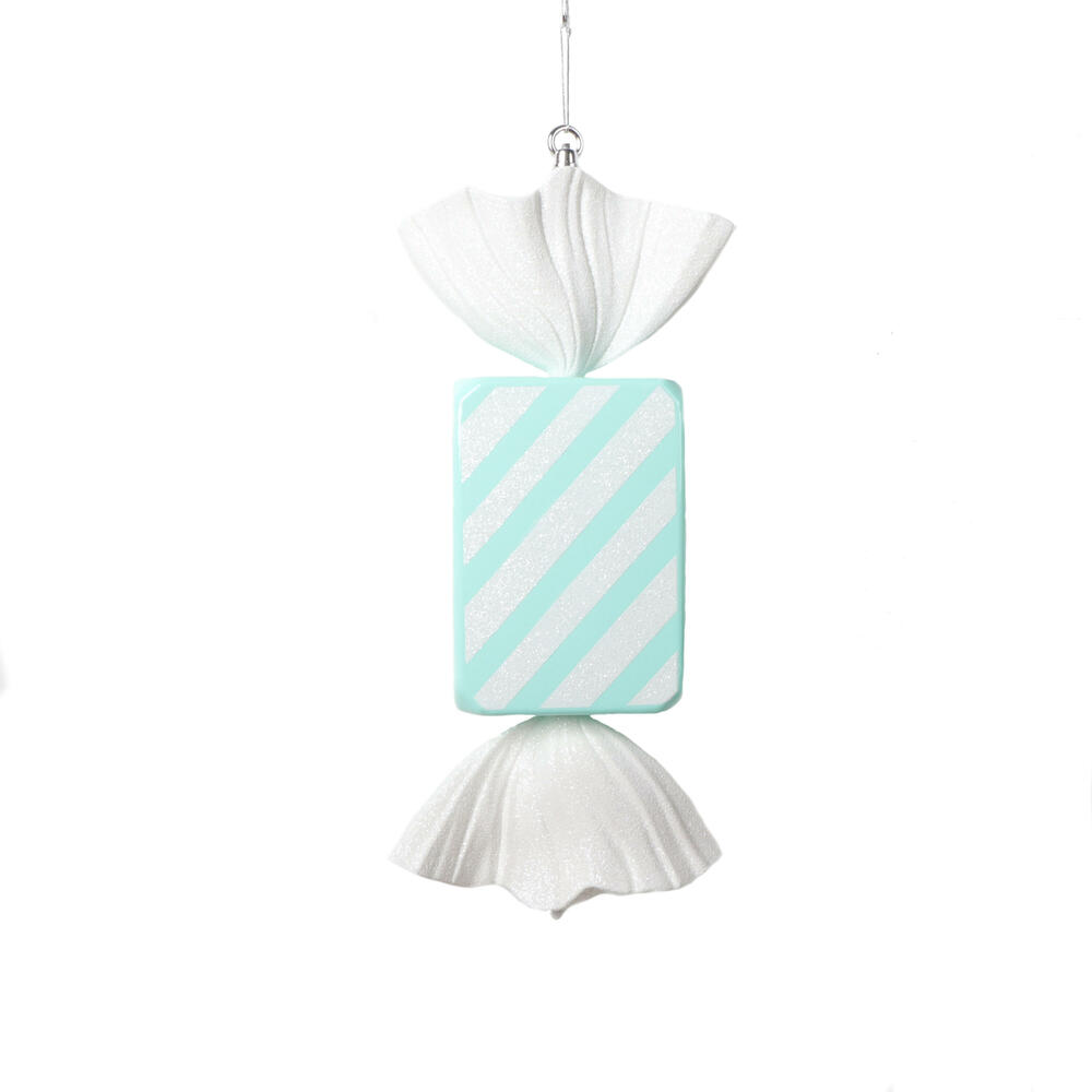 18.5 in. Rectangle Stripe Candy Ornament, Seafoam