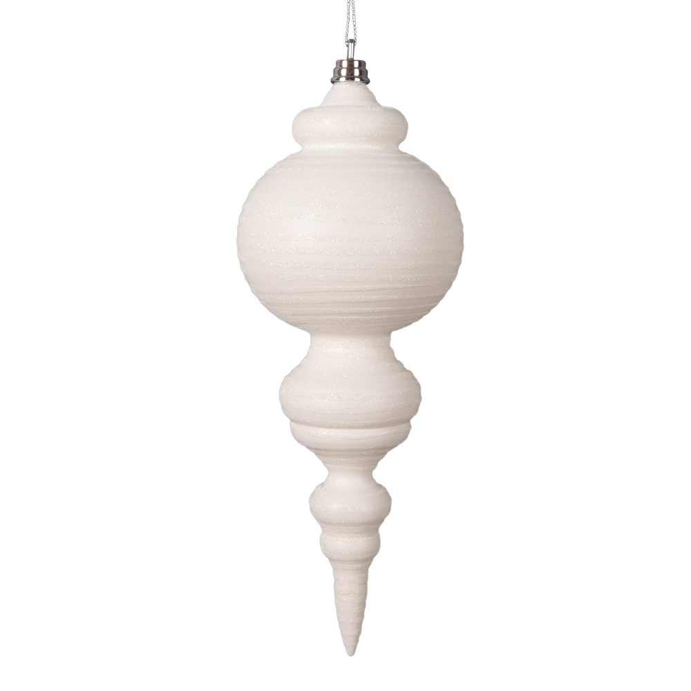 Picture of Vickerman MT224511 10 in. Matte Cone Ornament&#44; White - 2 per Bag