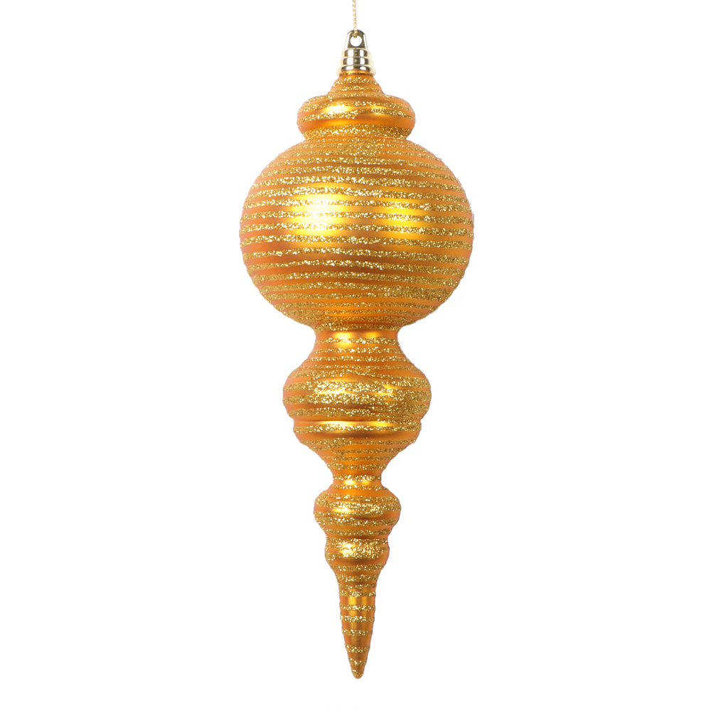 10 in. Matte Cone Ornament, Antique Gold - 2 per Bag