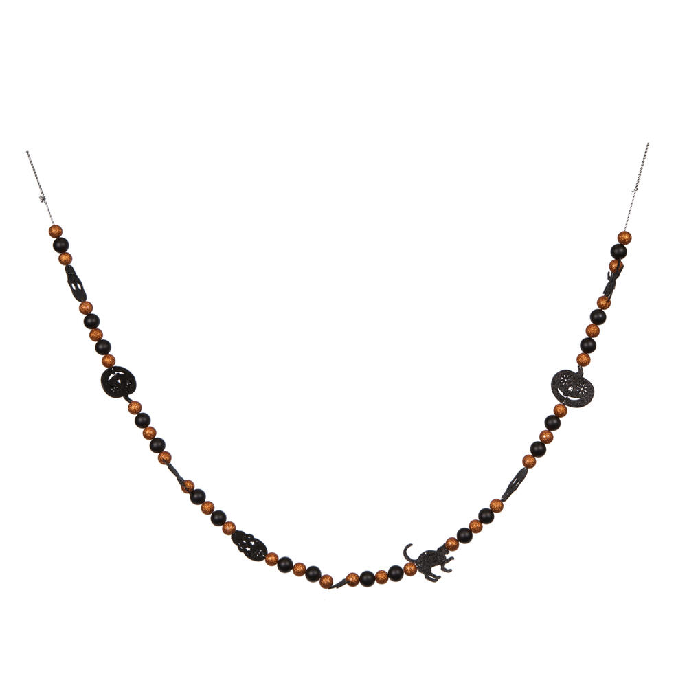 6 ft. Halloween Garland, Orange & Black