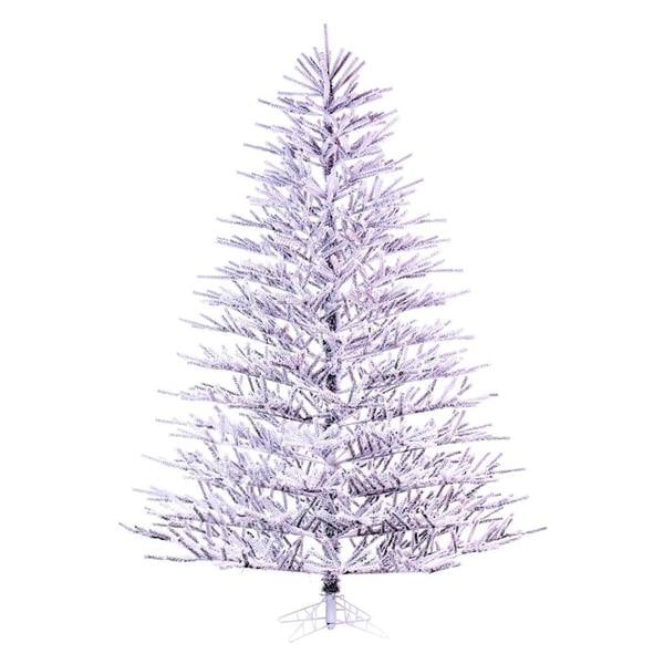Picture of Vickerman K226145 4.5 ft. x 43 in. 467T Flocked Pistol Pine Artificial Unlit Christmas Tree&#44; White