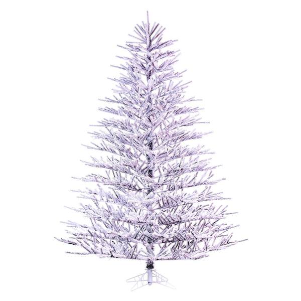 Picture of Vickerman K226165 6.5 ft. x 58 in. 1017T Flocked Pistol Pine Artificial Unlit Christmas Tree&#44; White