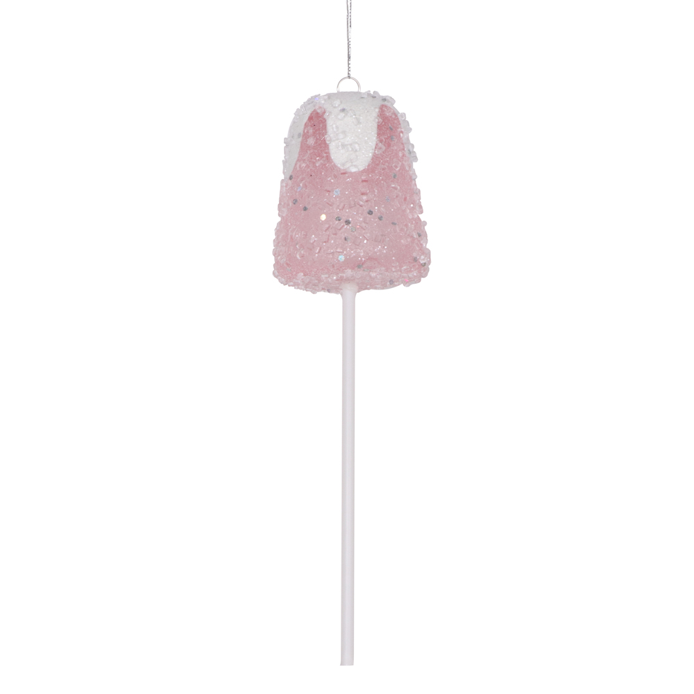 10 in. Gumdrop Lollipop Ornament, Pink - 3 per Bag