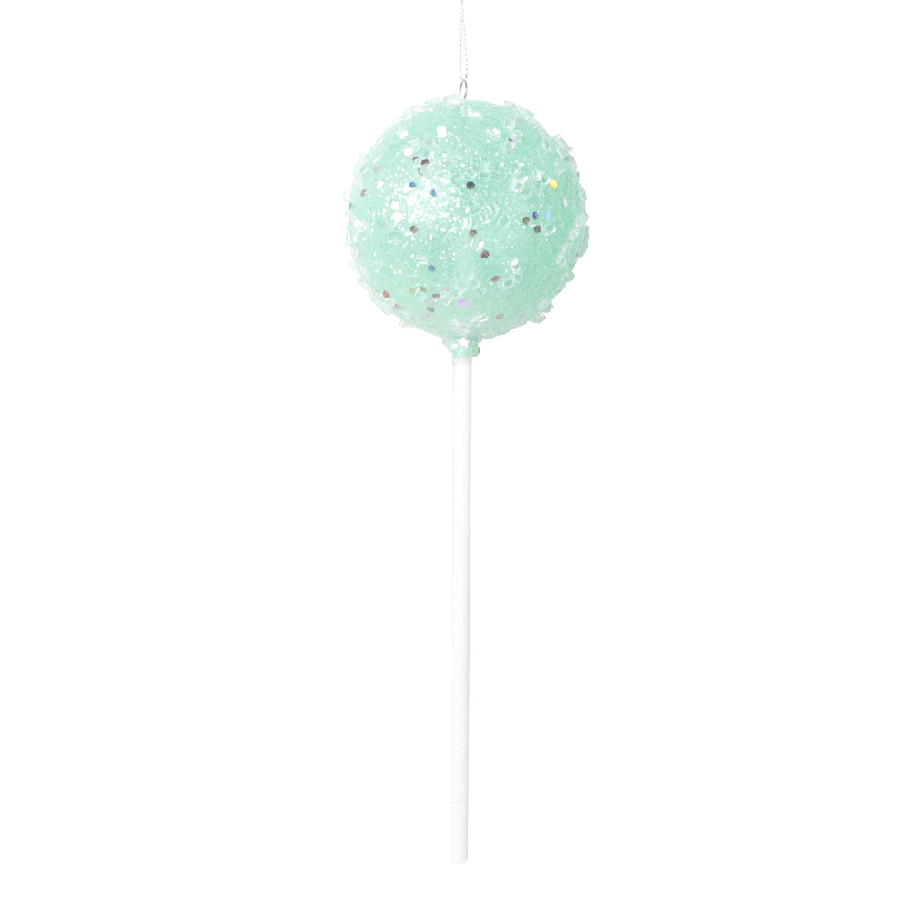 Picture of Vickerman MT222004 10 in. Round Lollipop Ornament, Green - 3 per Bag