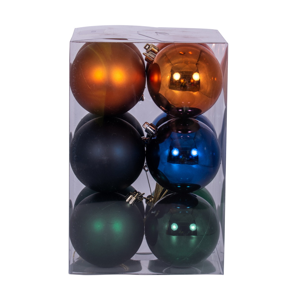3 in. Copper, Medium Blue & Medium Green Assortment - Pack of 12