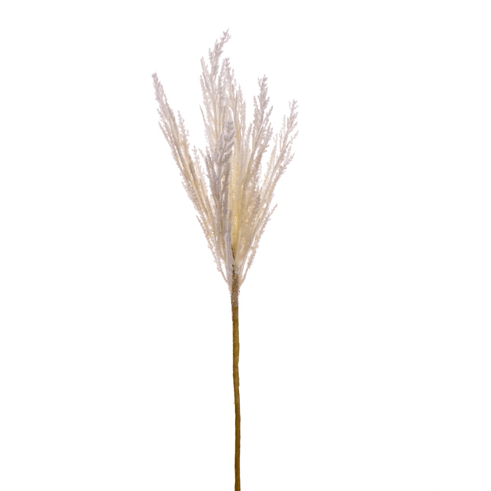 26 in. Glitter Reed Spray, Cream - 3 per Bag
