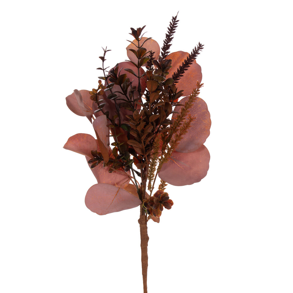 14 in. Autumn Mixed Bouquet, Mocha - 3 Piece Per Bag