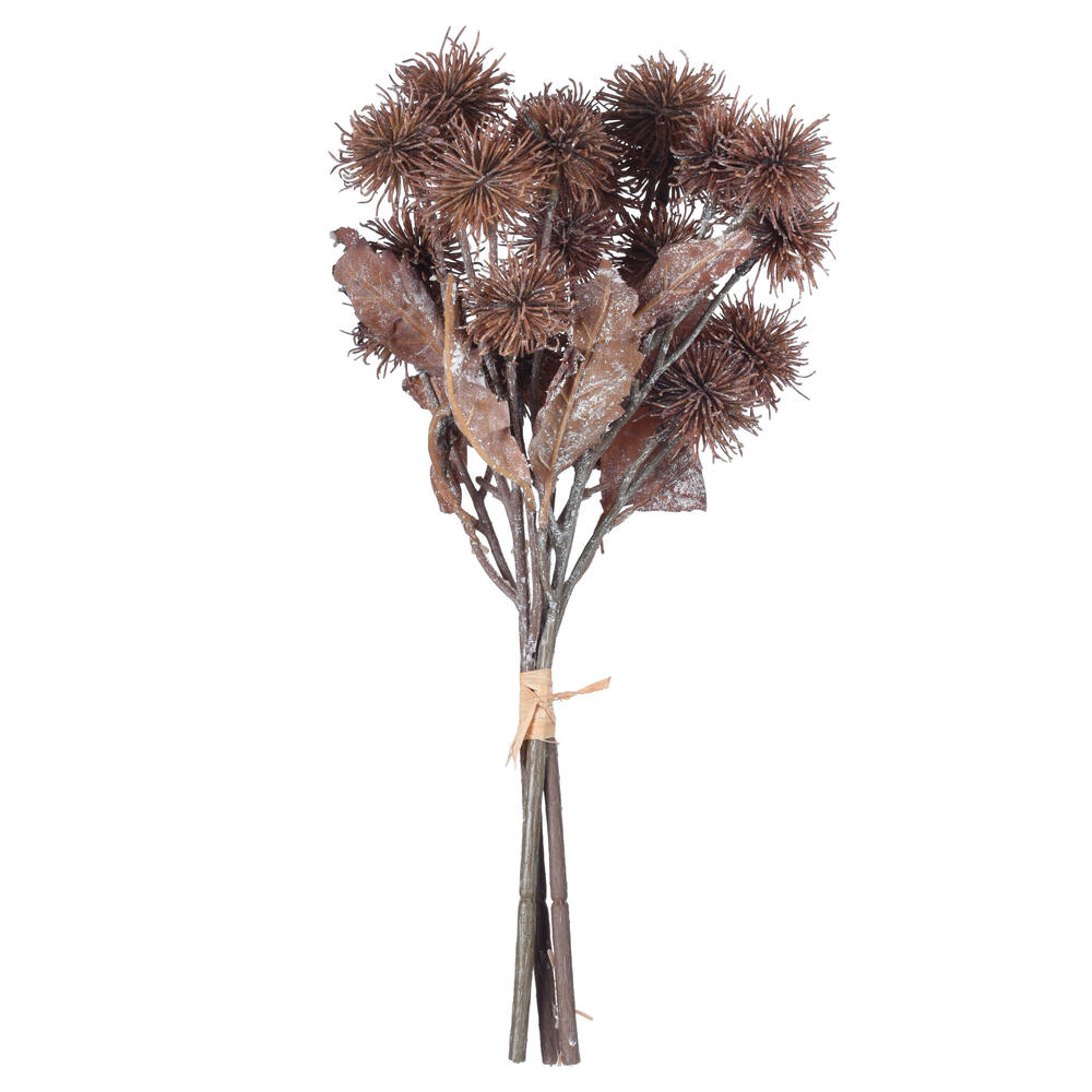 15 in. Earth Flower Bundle, Burgundy - 2 Piece Per Bag