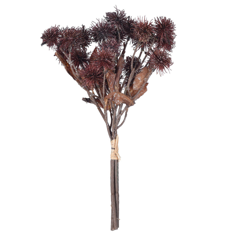 15 in. Earth Flower Bundle, Mocha - 2 Piece Per Bag