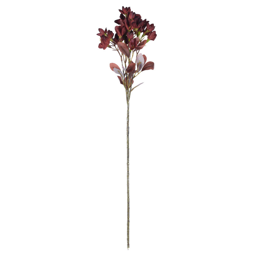 25.5 in. Primrose Flower Spray, Burgundy - 3 Piece Per Bag