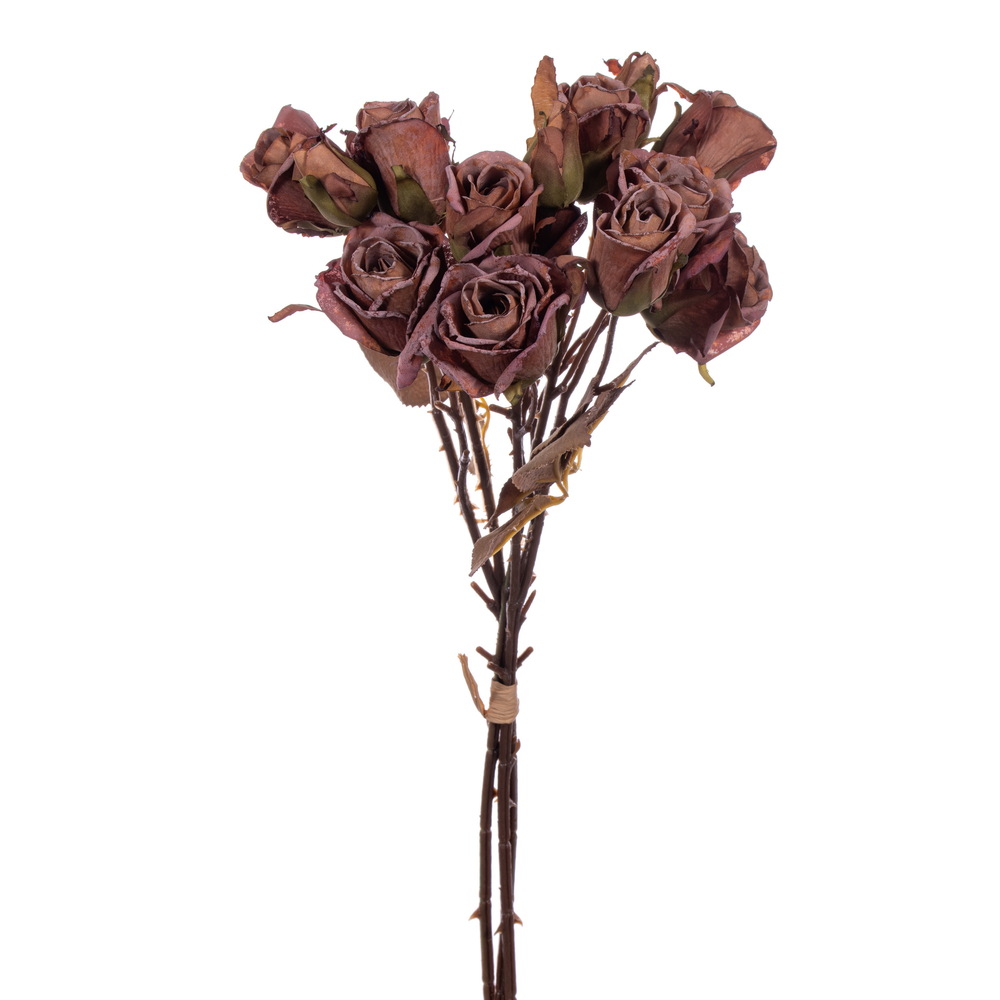 Picture of Vickerman FM223219 16.5 in. Dried Rose Bundle Spray, Light Orange