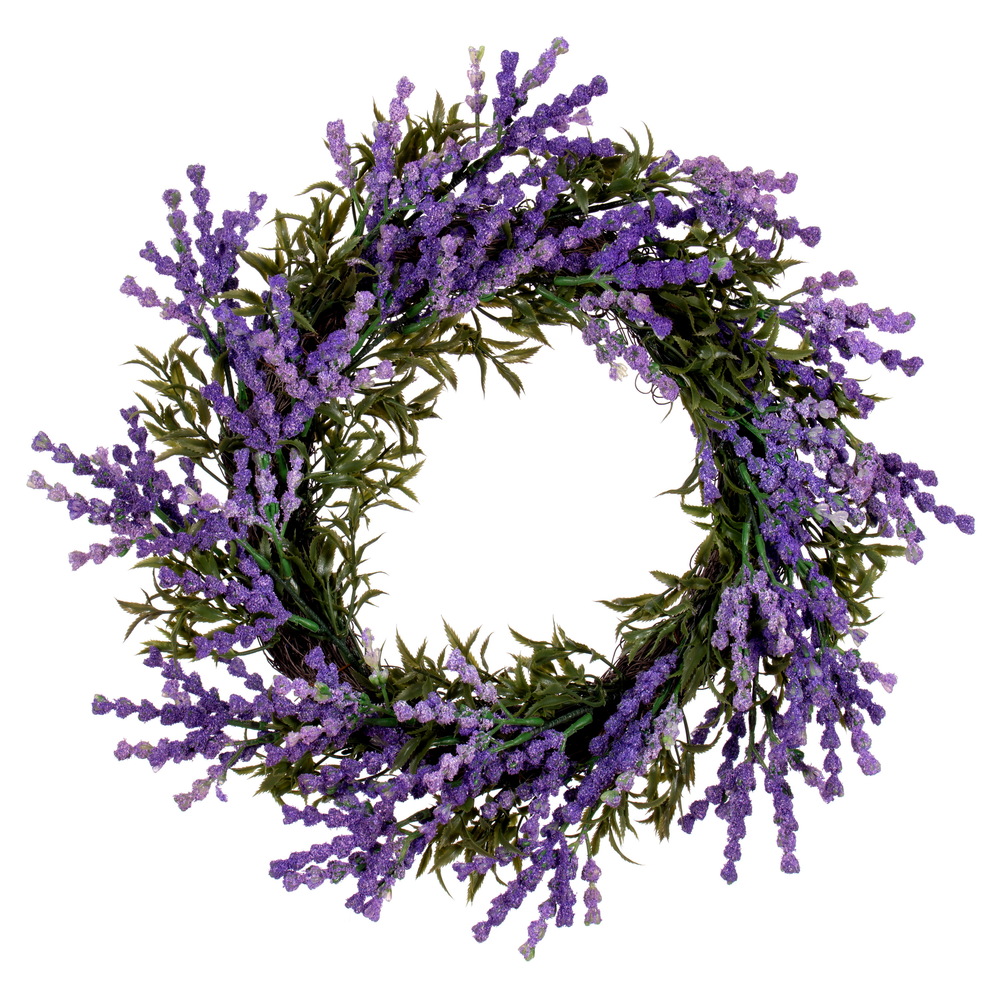 16 in. Lavender Wreath, Purple