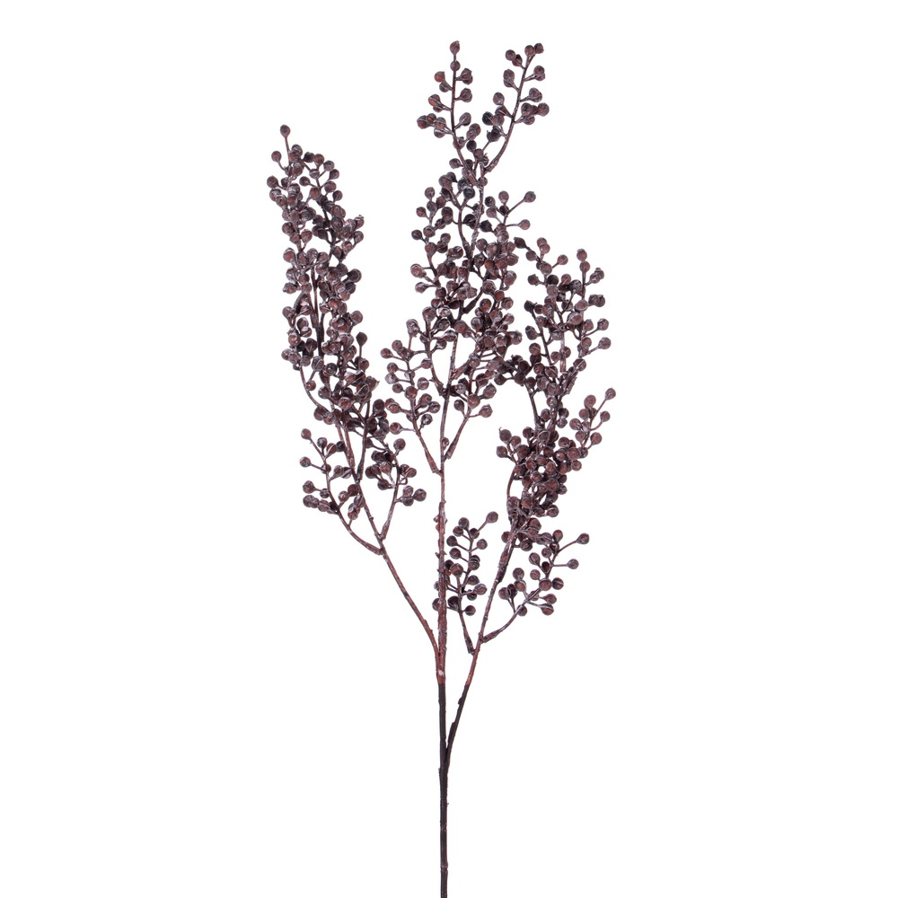 25 in. Dry Wild Berry Spray, Brown - 2 Piece Per Bag