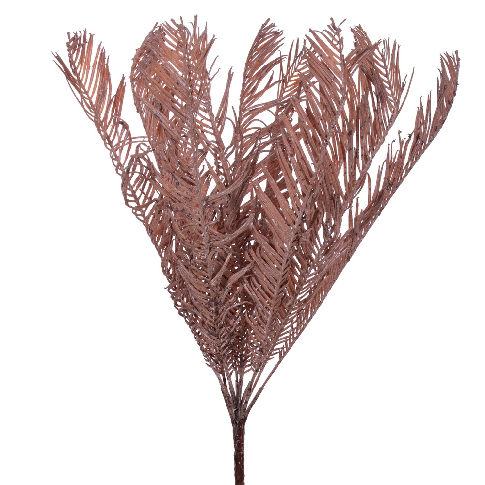 21 in. Dry Palm Cycas Bush, Light Brown