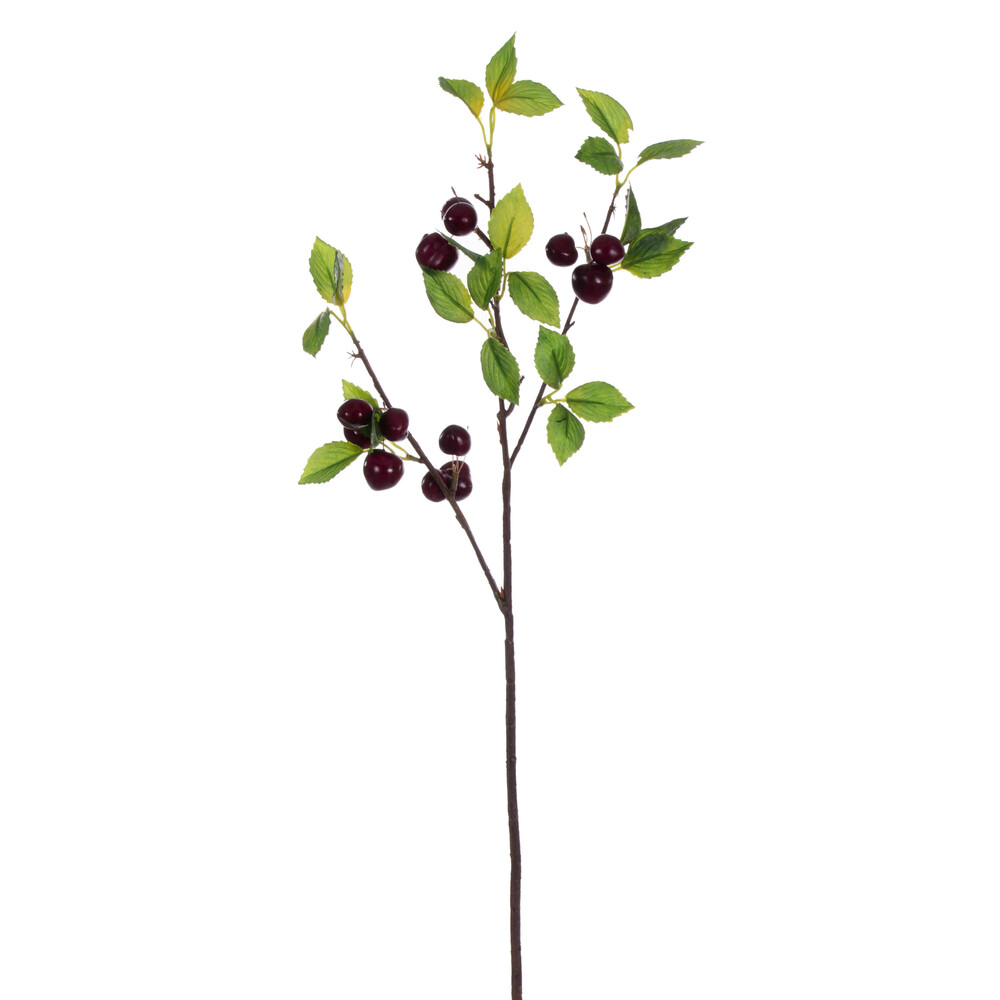 26 in. Cherry Spray, Black - 2 Piece Per Bag