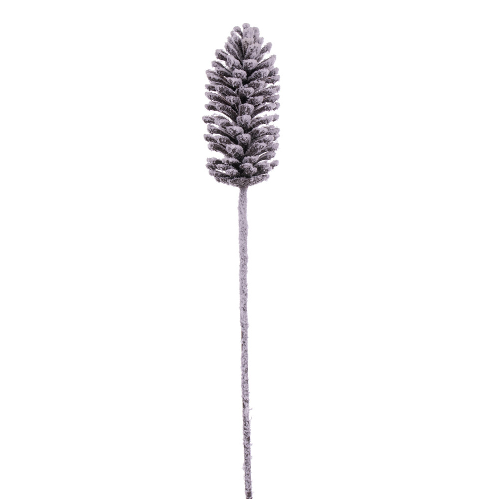 30 in. Glitter Snow Pinecone Spray, Brown - 2 per Bag
