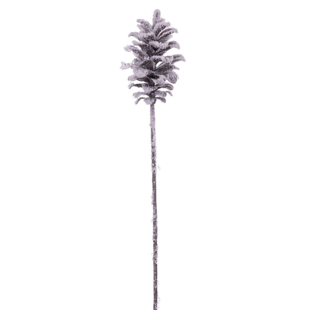 29 in. Grand Glitter Snow Pinecone Spray, Brown - 3 per Bag